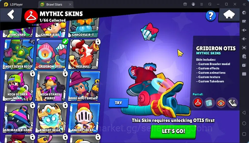 Brawl Stars Accounts Global |Trophy 1556 | Brawler 25| Skins 1 Legendary, 1 Mythic,3 Epic|Bling 7661|Protect Off|Check SS 8