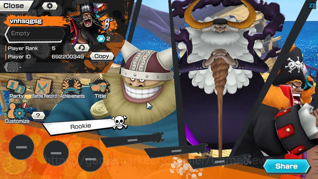 One Piece Bounty Rush Accounts Global|4 EX|BP Kuzan,FilmZ Zepyr,5Elders Saturn,4E image 2