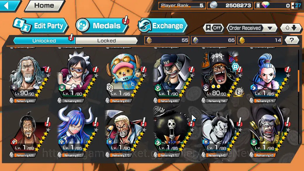 One Piece Bounty Rush Accounts Global|4 EX|BP Kuzan,FilmZ Zepyr,5Elders Saturn,4E image 4