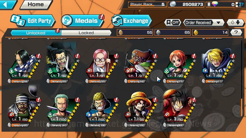 One Piece Bounty Rush Accounts Global|4 EX|BP Kuzan,FilmZ Zepyr,5Elders Saturn,4E image 7