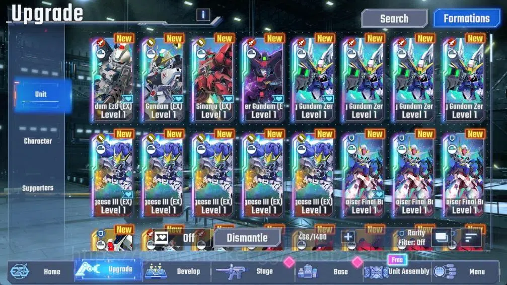 SD Gundam G Generation ETERNAL Accounts Global| Rank 1 | FreshStory | 7,5k Diamond|7 URGundam Wing Gundam,Master Gundam|7 11