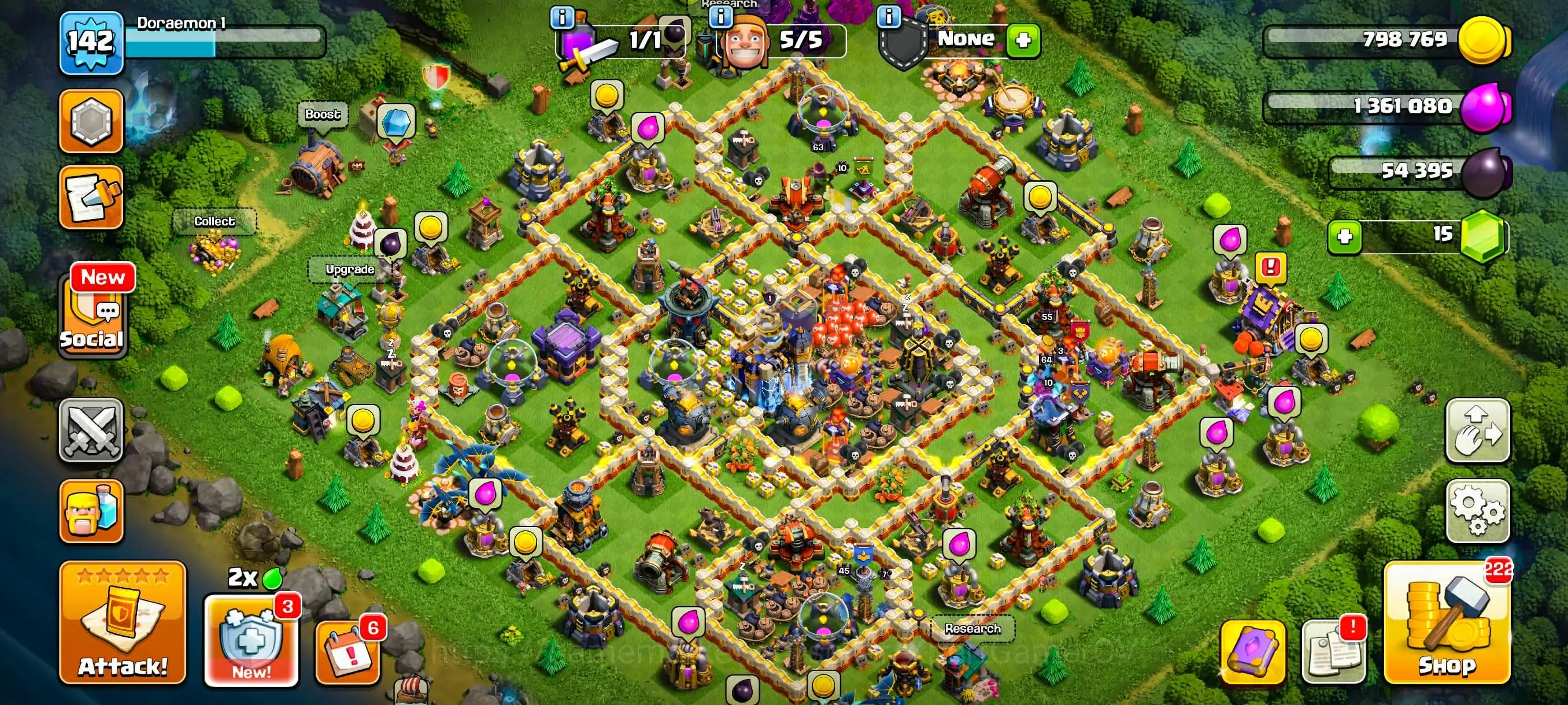 Clash of Clans Accounts High-End TH 18 ➤BUYER MAIL TRANSFER➤BEST WALL AND DEFENCE EVERYTHING GOOD➤HERO: 55/63/64/57/45 [FAST 1