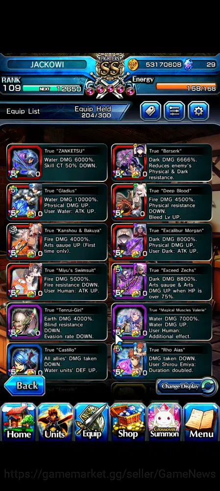 Grand Summoners Accounts Global|Rank 109|43 RGB|25 Ascend|InumutaTW,RoyTW,S image 5
