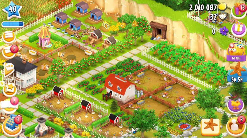 Hay Day Accounts Level 41 | Barn Storage 1400 + Silo Storage 600 | 522k Coins, 40 Dm |CN ON|Log Supercell ID|Take 4