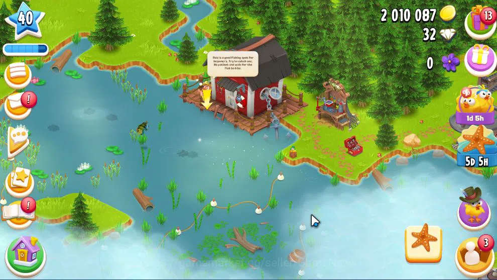 Hay Day Accounts Level 41 | Barn Storage 1400 + Silo Storage 600 | 522k Coins, 40 Dm |CN ON|Log Supercell ID|Take 5