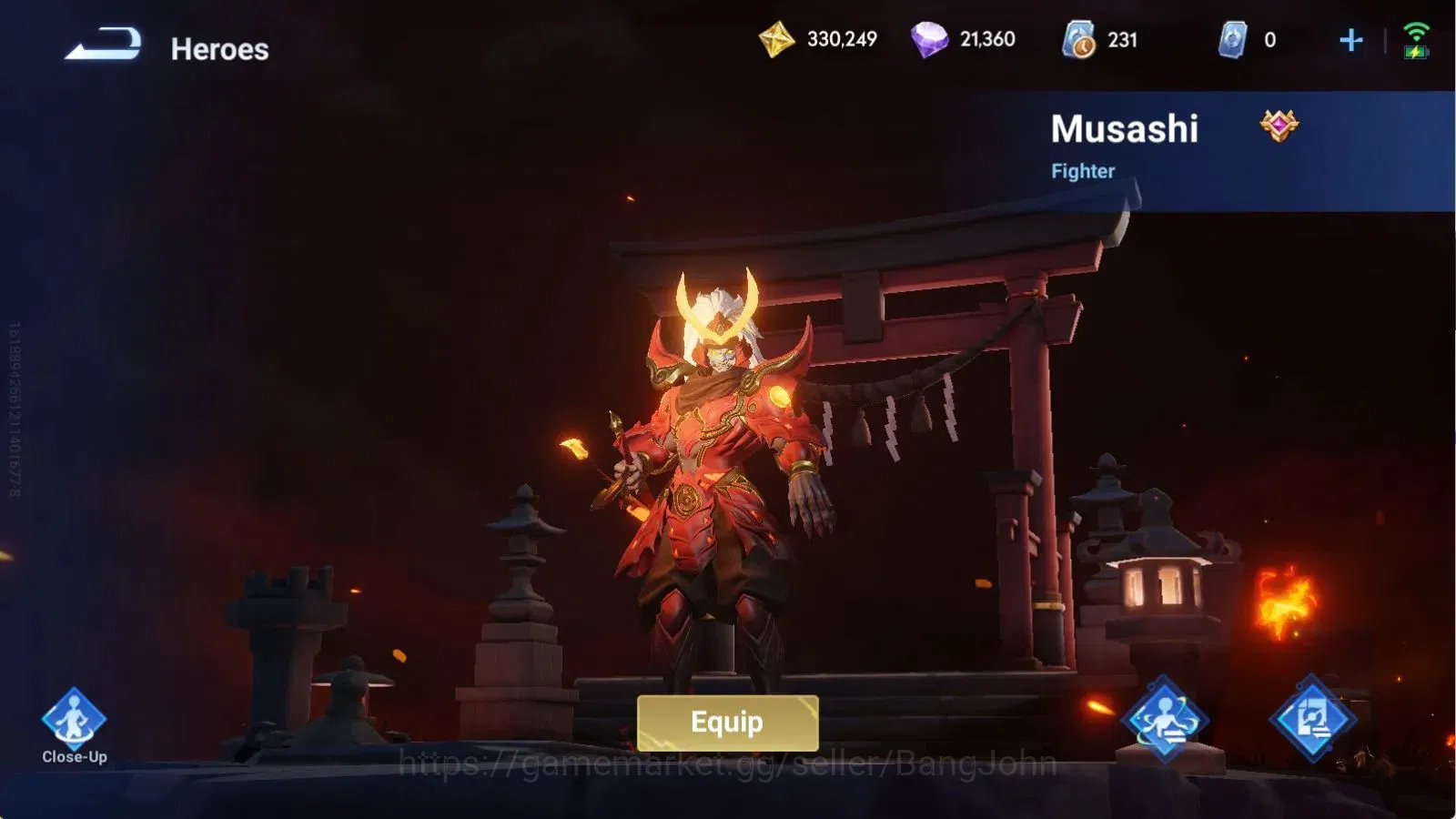 Honor of Kings Accounts Global | 112H 129S | LEGEND Musashi, LIMITED Da Qi image 12