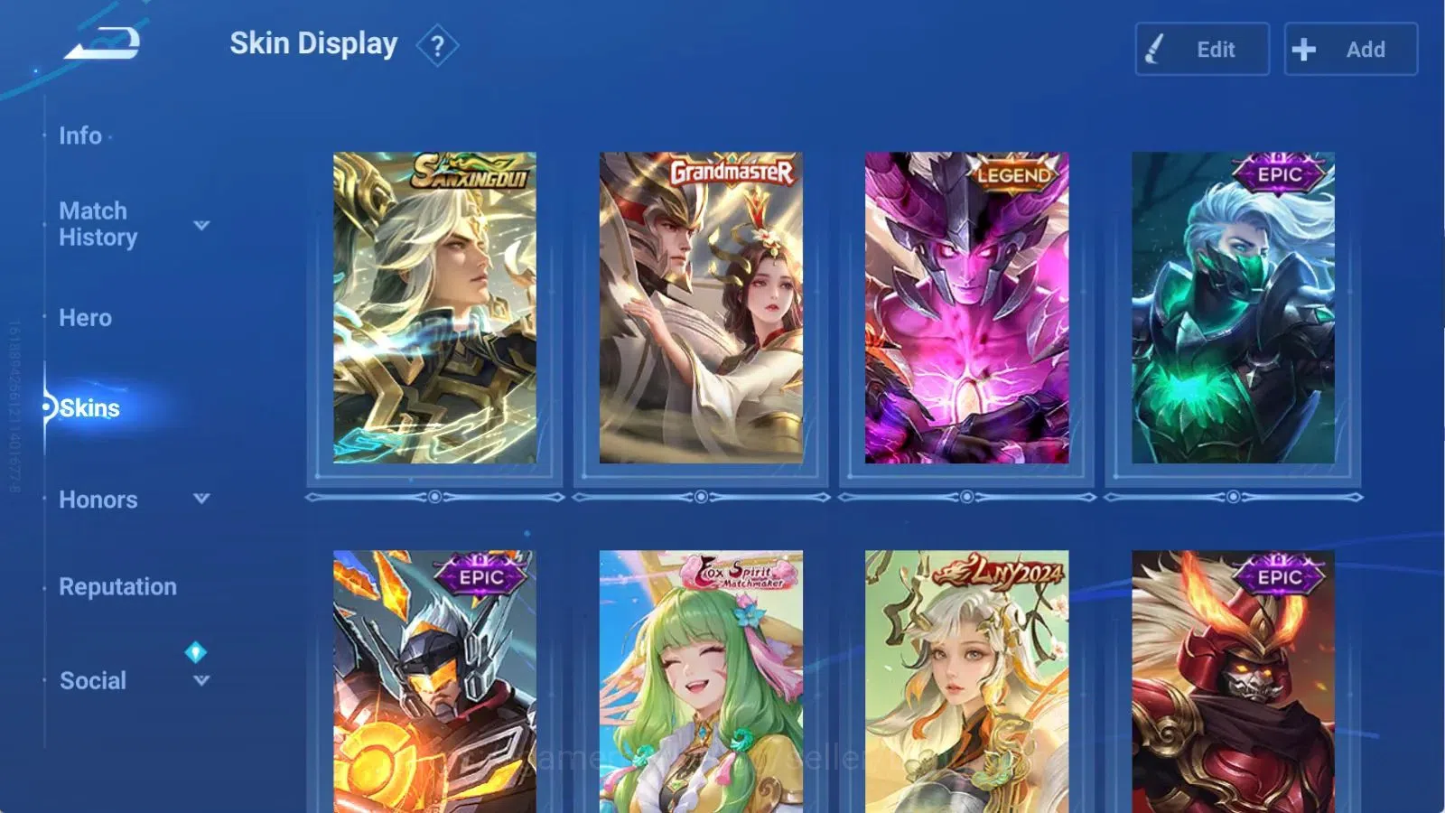 Honor of Kings Accounts Global | 112H 129S | LEGEND Musashi, LIMITED Da Qi image 3