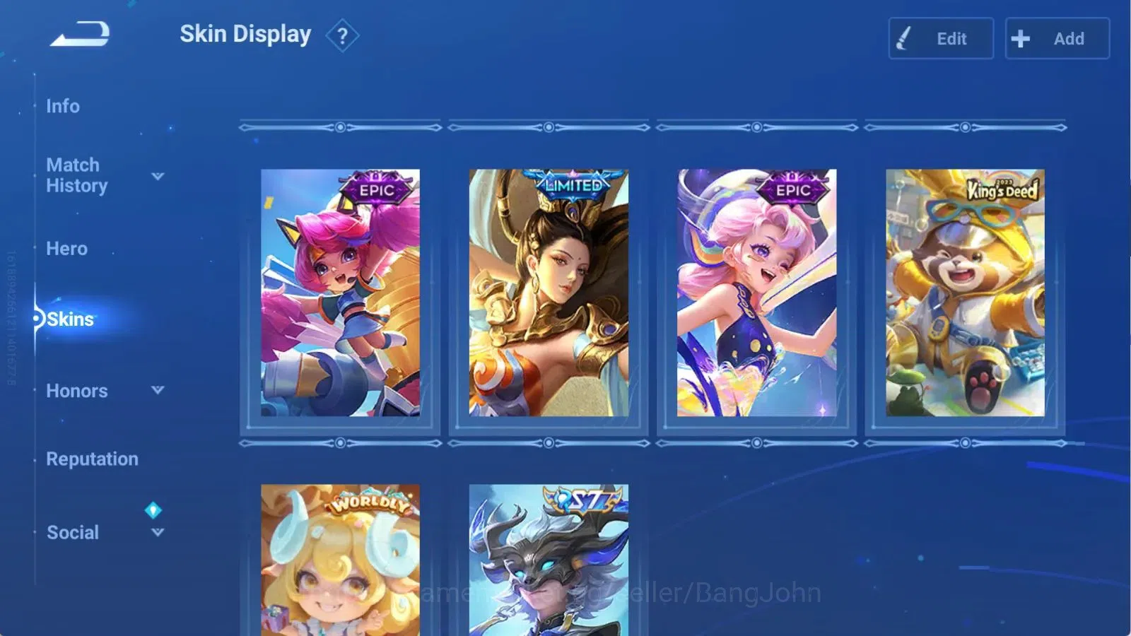 Honor of Kings Accounts Global | 112H 129S | LEGEND Musashi, LIMITED Da Qi image 6
