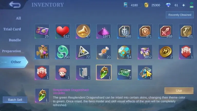 Mobile Legends: Bang Bang Accounts Hero 79|Skin 155|Tranformer Roger,Kagura[Annual St image 17