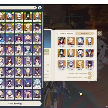 Genshin Impact Accounts Others Asia|AR 45|4 Limited (Chasca,Ayaka,Furina,Kazuha) + 6 Std