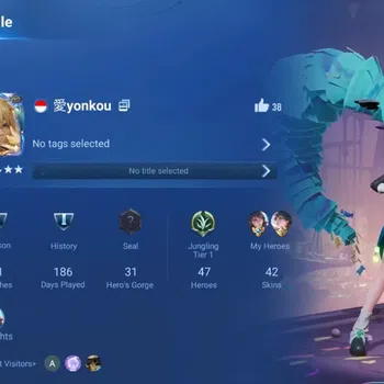 Honor of Kings Accounts Rare Skin Global|47H 42S|Legend Angela [Scorchette]|Epic [Sima Yi,Arthur,Mulan,Kongming]|Many Rare