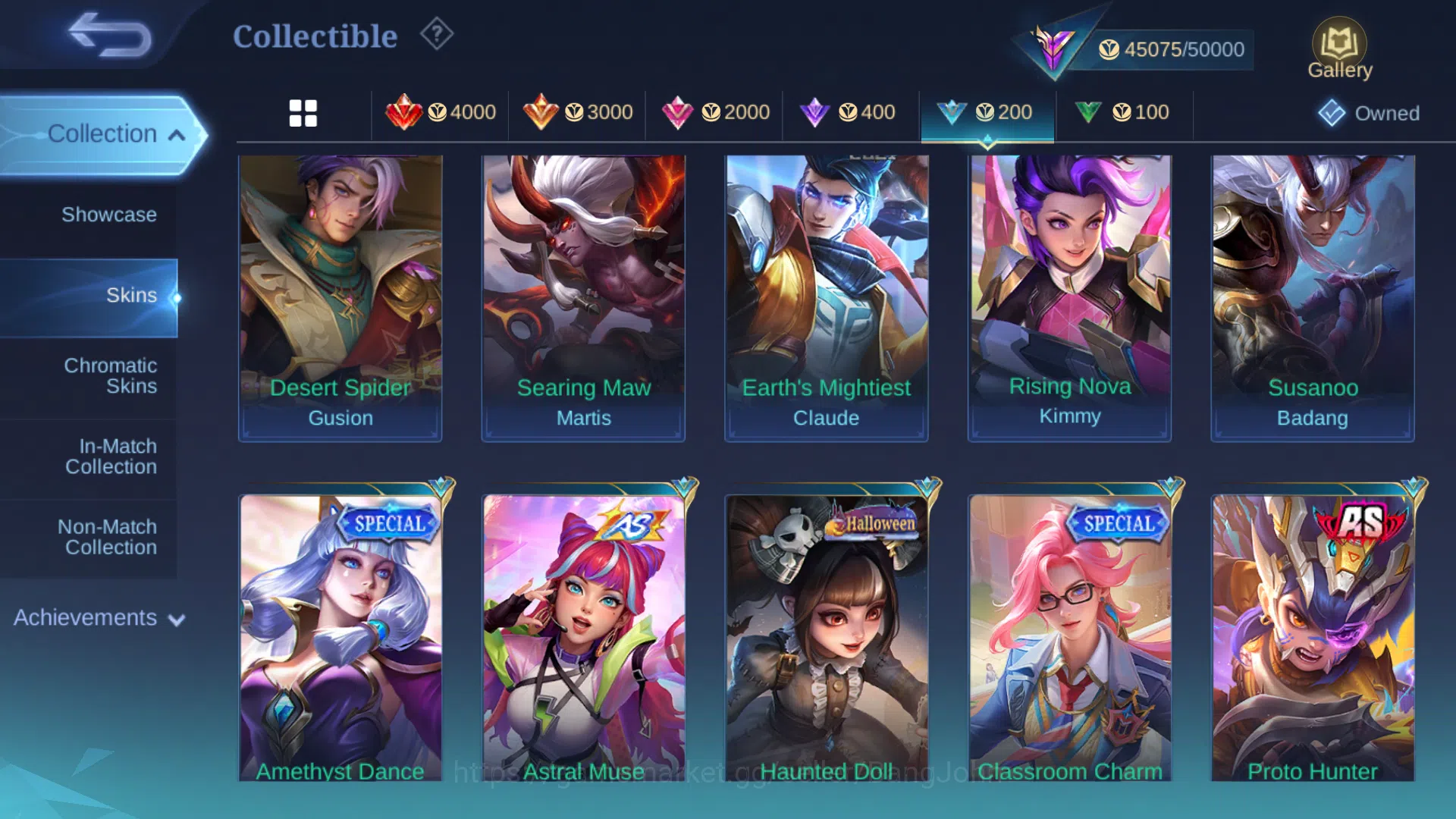 Mobile Legends: Bang Bang Accounts Others Hero 105 | Skin 182 | Emblem All Max | Prime Yuzhong | LuckyBox Granger | Lunar 12