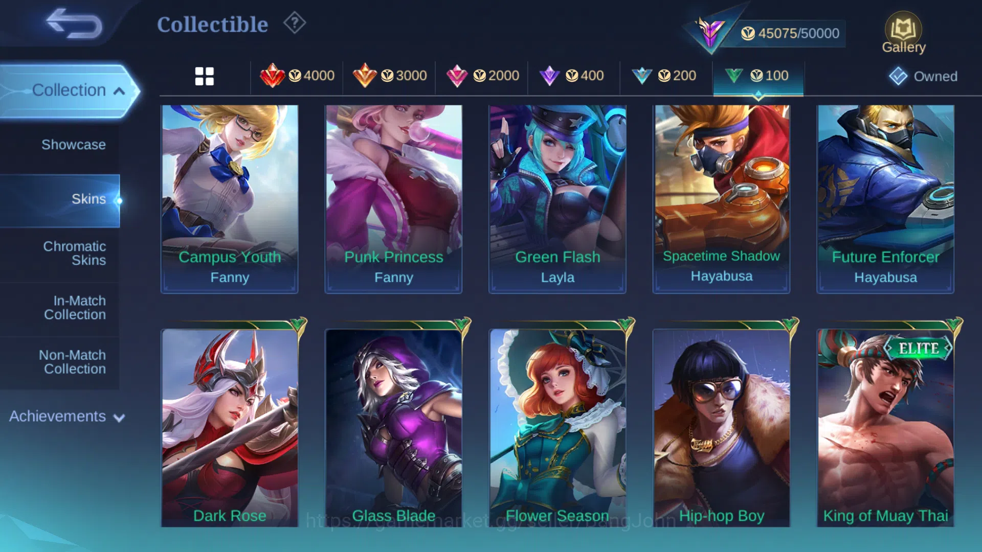 Mobile Legends: Bang Bang Accounts Others Hero 105 | Skin 182 | Emblem All Max | Prime Yuzhong | LuckyBox Granger | Lunar 16