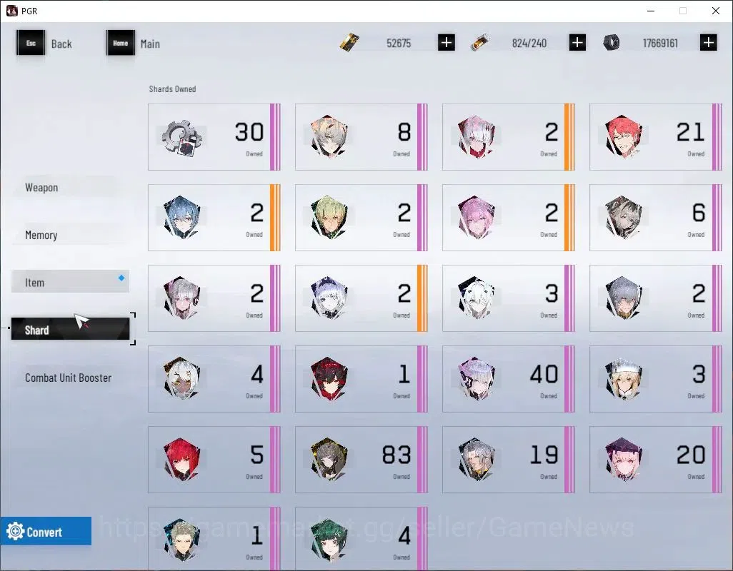 Punishing: Gray Raven Accounts Asia|Lv 88|52,6K BC+19,9K YC+10,6K BlueC|SSS Daybr image 10