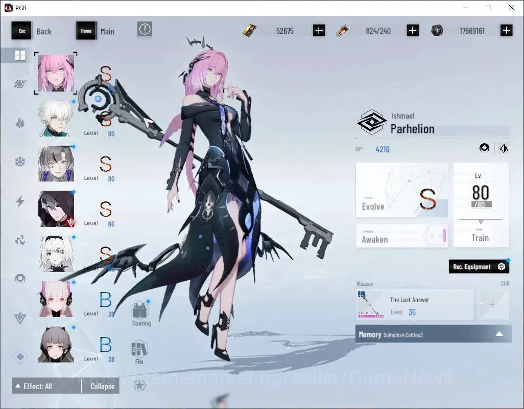 Punishing: Gray Raven Accounts Asia|Lv 88|52,6K BC+19,9K YC+10,6K BlueC|SSS Daybr image 4