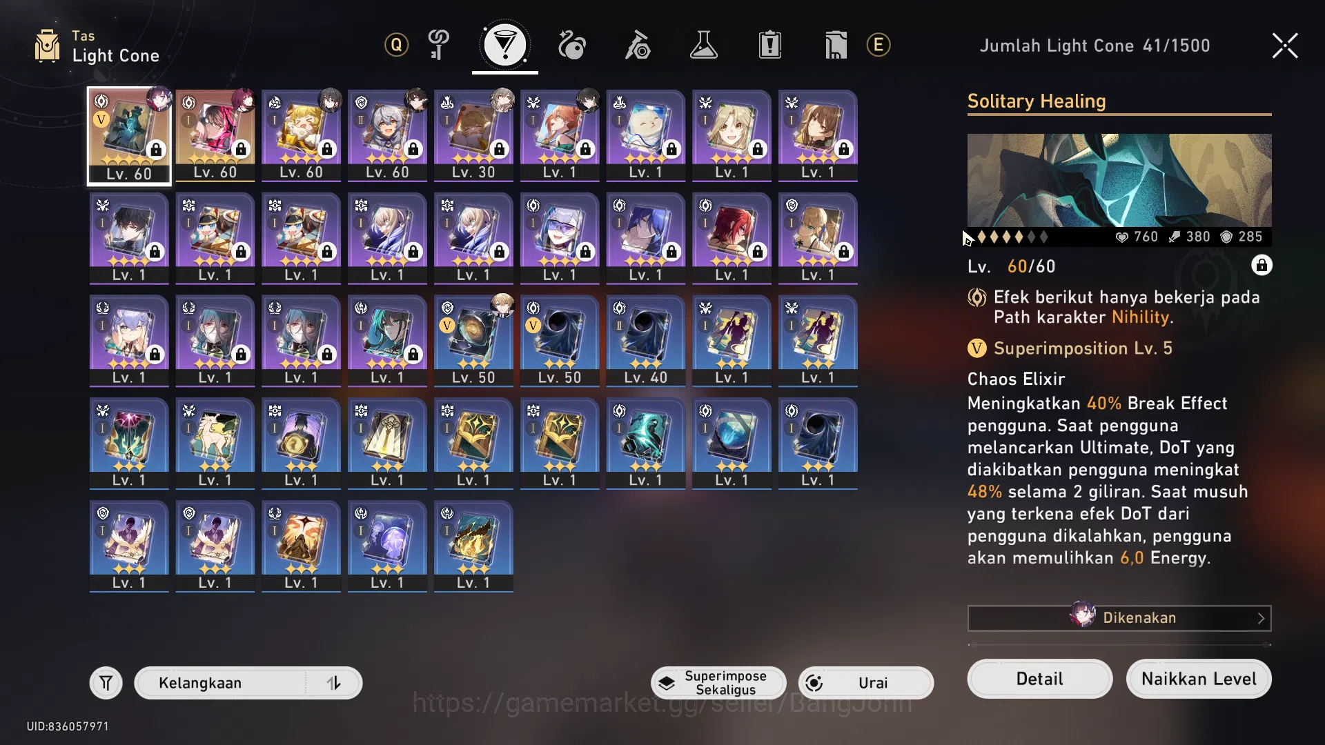 Honkai Star Rail Accounts ASIA | TL 46, kafka, dan heng, ruan mei, hysilens, image 4