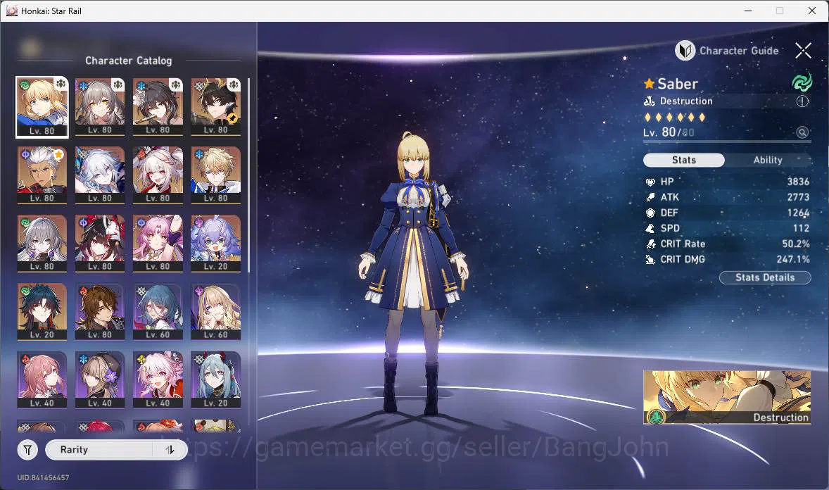 Honkai Star Rail Accounts ASIA|TL70|Sparxie PremTeam|9 Limit|LCsign(Saber E6 image 10