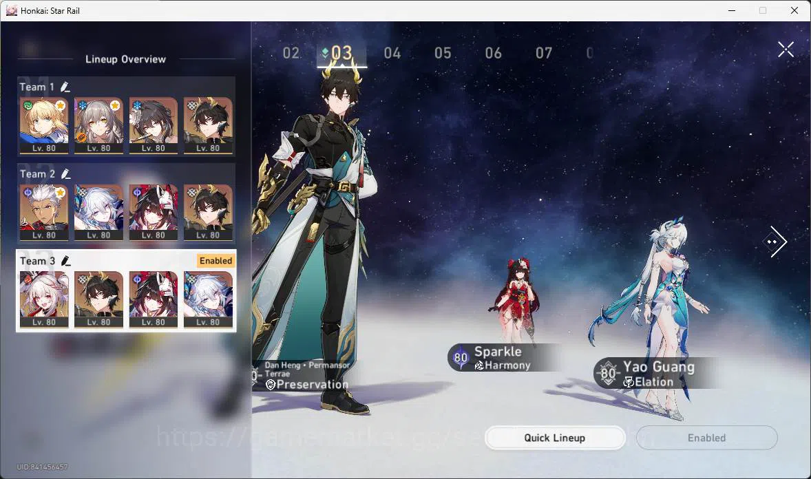 Honkai Star Rail Accounts ASIA|TL70|Sparxie PremTeam|9 Limit|LCsign(Saber E6 image 13