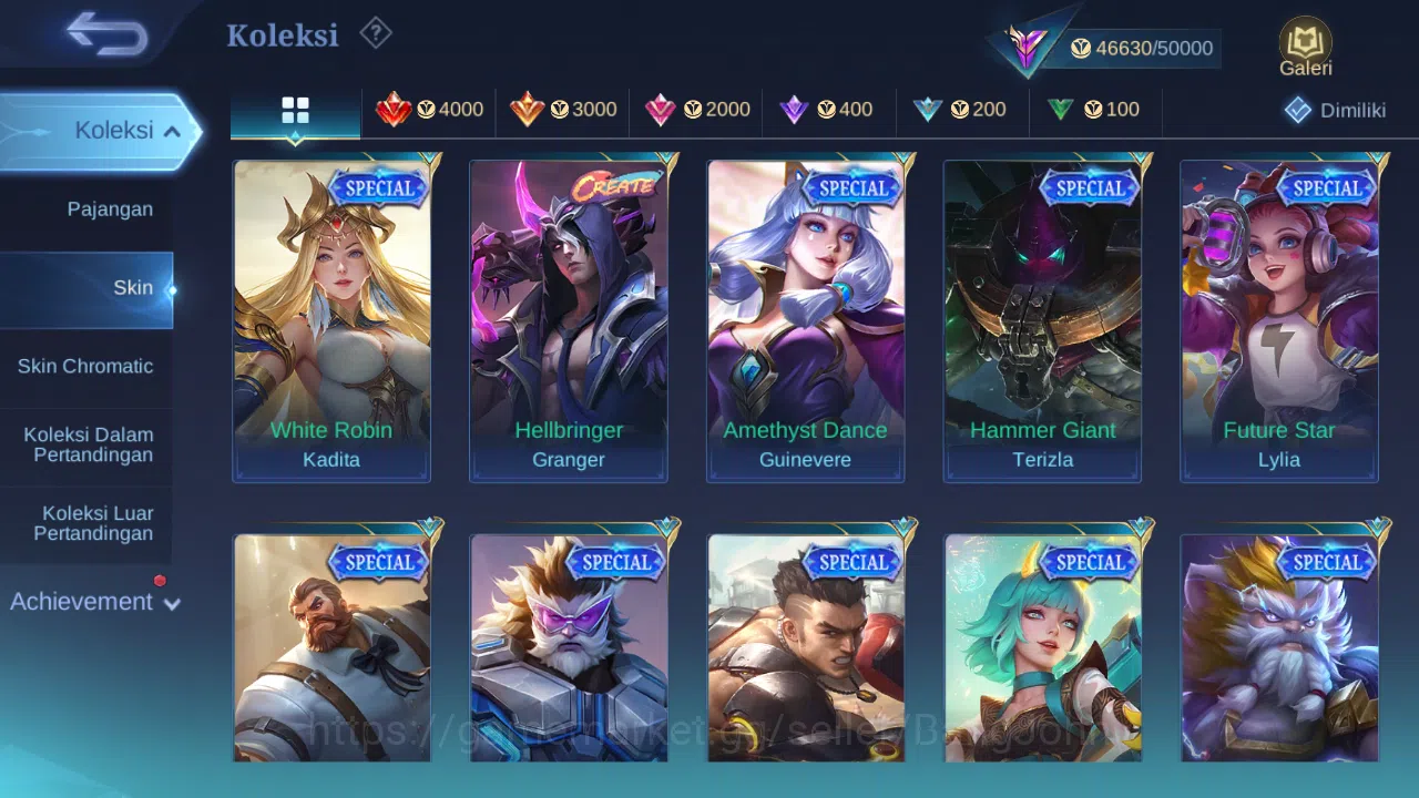 Mobile Legends: Bang Bang Accounts Hero 132 Skin 217 | CC Natalia | Lightborn Tigreal image 10