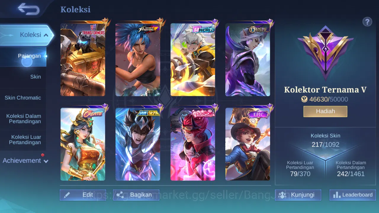 Mobile Legends: Bang Bang Accounts Hero 132 Skin 217 | CC Natalia | Lightborn Tigreal image 11