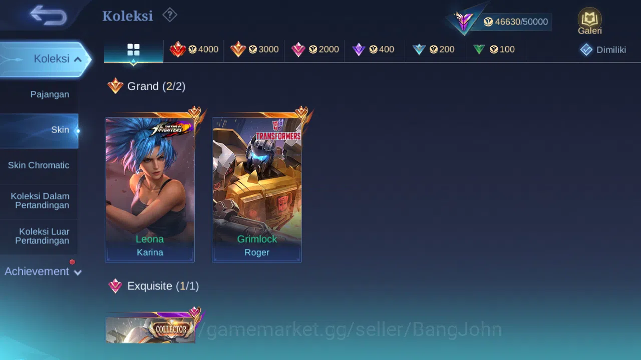 Mobile Legends: Bang Bang Accounts Hero 132 Skin 217 | CC Natalia | Lightborn Tigreal image 2