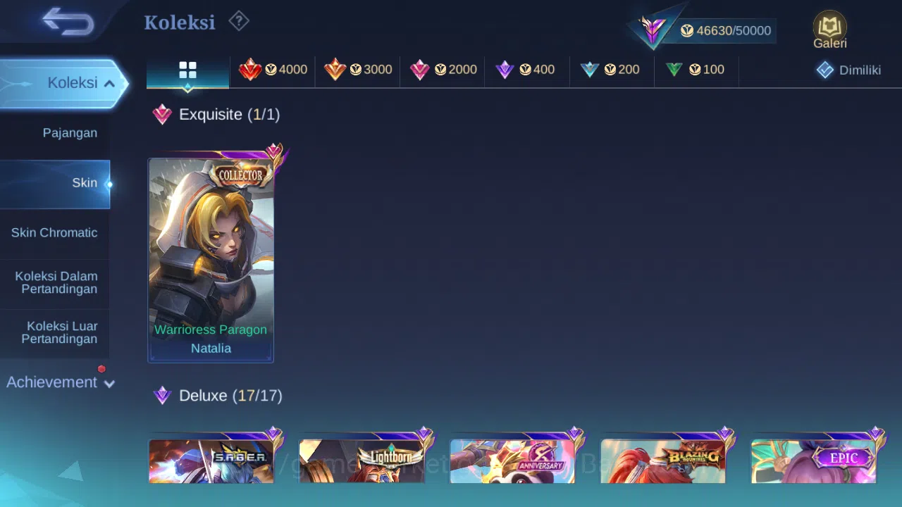 Mobile Legends: Bang Bang Accounts Hero 132 Skin 217 | CC Natalia | Lightborn Tigreal image 3