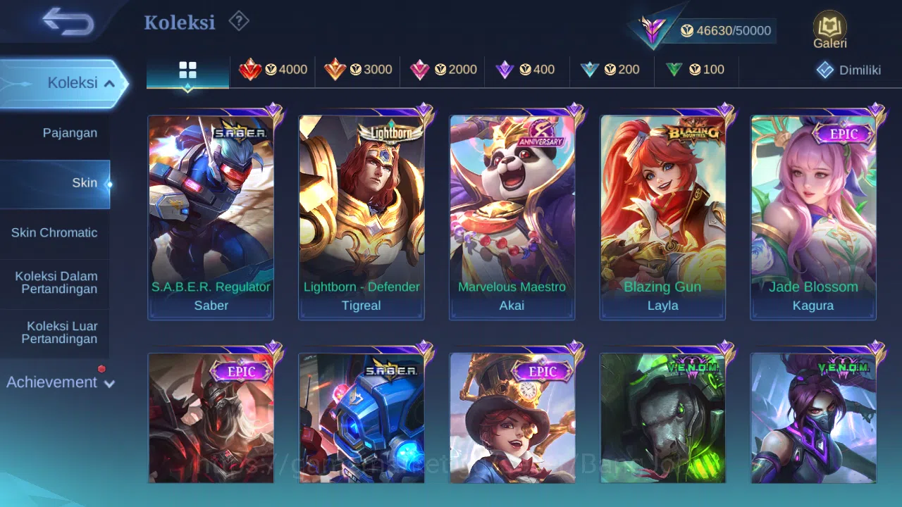 Mobile Legends: Bang Bang Accounts Hero 132 Skin 217 | CC Natalia | Lightborn Tigreal image 4