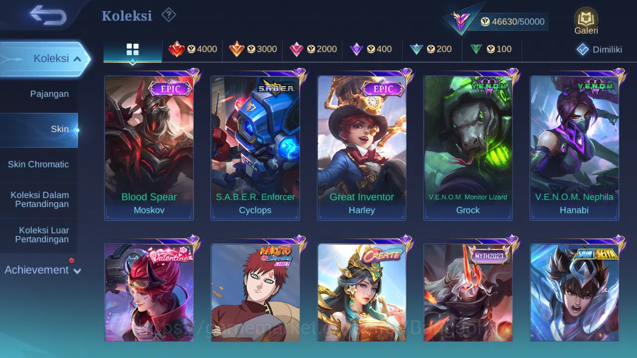 Mobile Legends: Bang Bang Accounts Hero 132 Skin 217 | CC Natalia | Lightborn Tigreal image 5