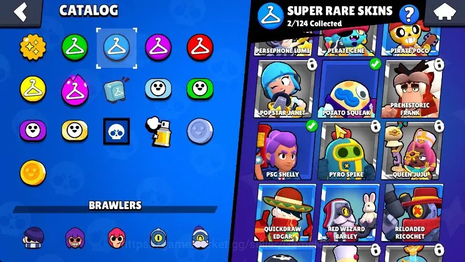 Brawl Stars Accounts 1066 Trophy|8K Bling 4K Coins|14 Brawlers 1 Max Lvl [Full Buffies Edgar]|4 Skins|2 Super Rare|CN 6