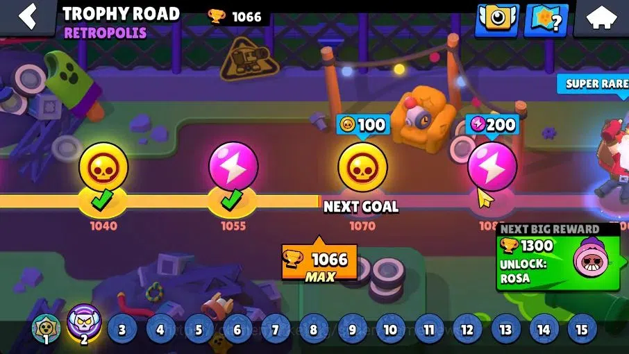 Brawl Stars Accounts 1066 Trophy|8K Bling 4K Coins|14 Brawlers 1 Max Lvl [Full Buffies Edgar]|4 Skins|2 Super Rare|CN 9