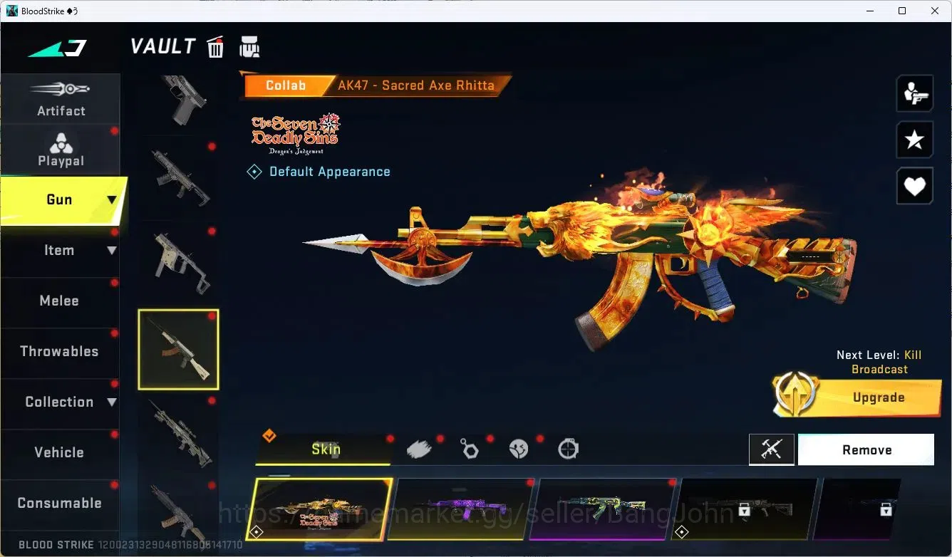Blood Strike Accounts ASIA |COLLAB,AK47,M700,KAR98K,QBZ95,|LIMITED,AR97| image 7