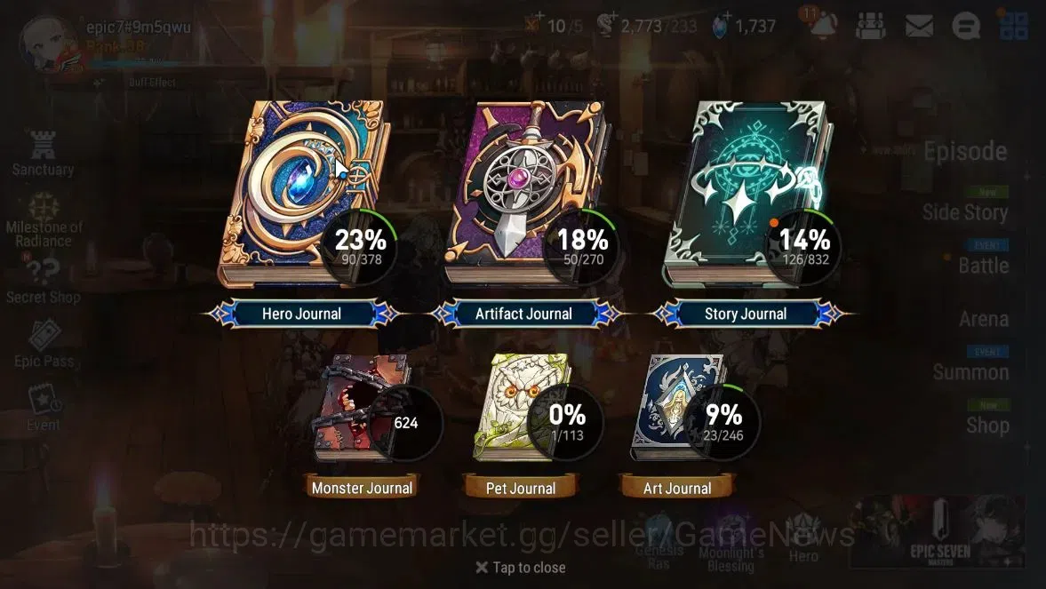 Epic Seven Accounts GLOBAL Unverif|New Era|7 ML(Salome,DB Senya, LR Kr image 3