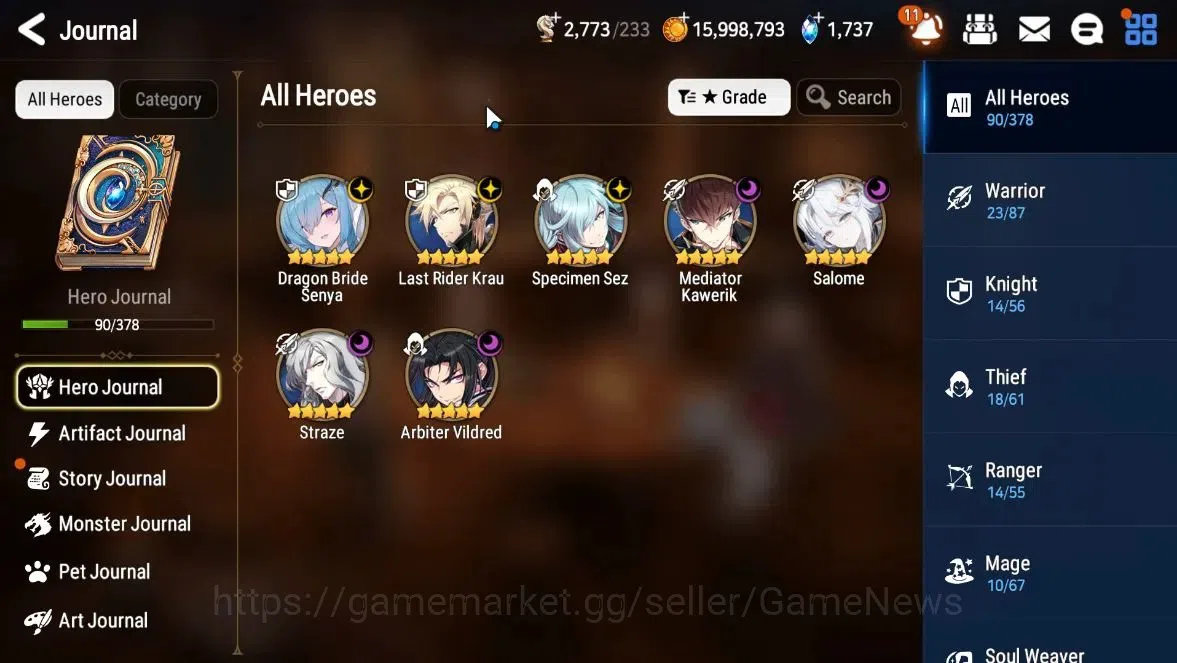 Epic Seven Accounts GLOBAL Unverif|New Era|7 ML(Salome,DB Senya, LR Kr image 4