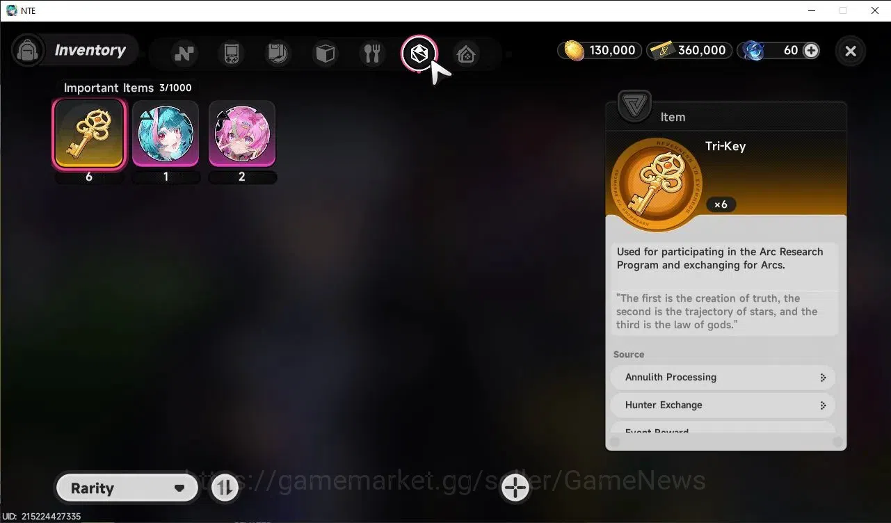 Neverness to Everness Accounts Global EUROPE HL 3| 3 SSR [Daffodill A1, Jiuyuan, Fadia]| 6 SR [Adler,Skia,Haniel] |Male 11
