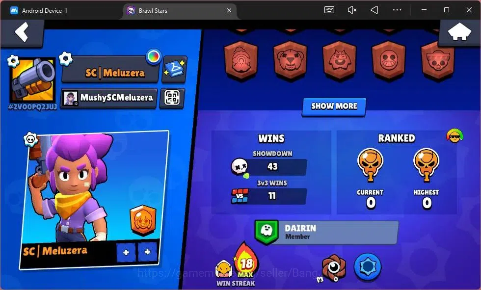 Brawl Stars Accounts Global | 1006 Thropy|17 Brawler|3 Max Lv Hyperchar image 8