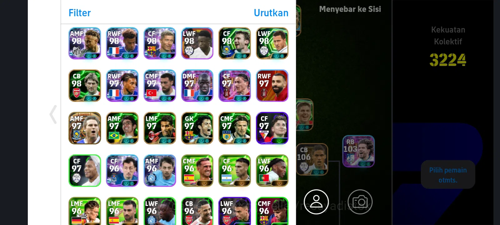 eFootball Accounts Meta Player EFOOTBALL BACK STRONG | LEGEND CARD VARANE, PEPE, MALDINI, V COMPANY, F KORDIAGLU ST,G 3
