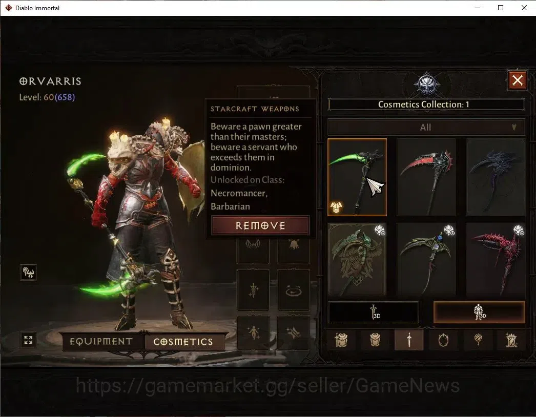 Diablo Immortal Accounts SEA - Verathiel|CS ON|Lv60(658)|Necromancer|CR 38K image 9