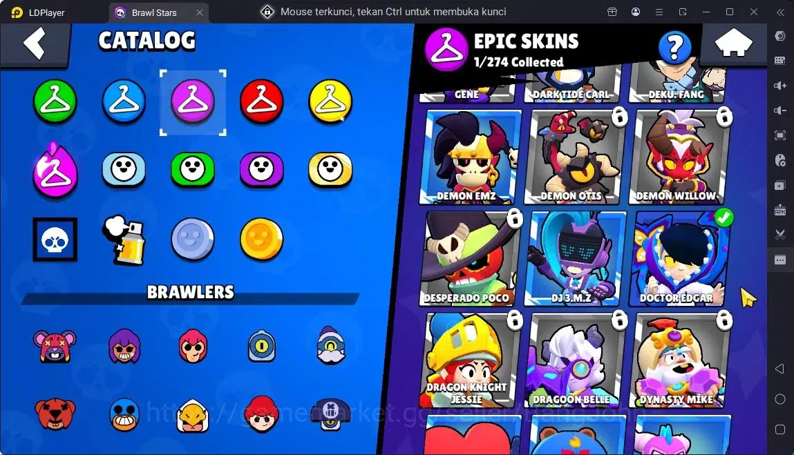 Brawl Stars Accounts Global | 15 Brawler|2 Max Hypercharge(Edgar,Shelly)|190 Bling|25 Gems|1 Rare,2 SuperRare,1 Epic 11