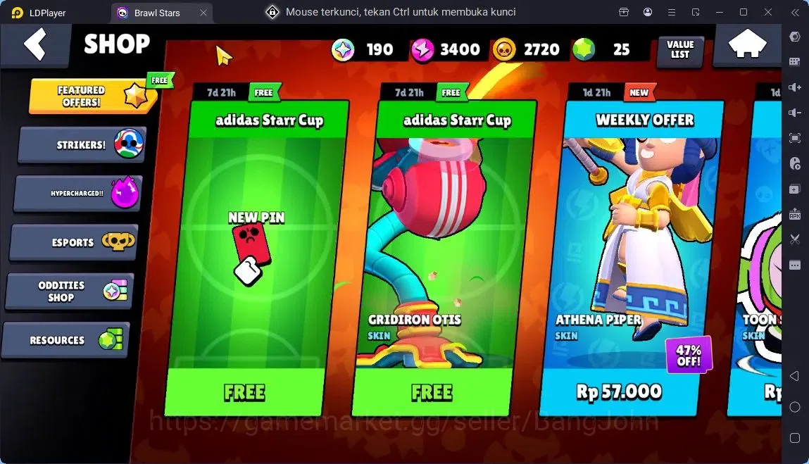Brawl Stars Accounts Global | 15 Brawler|2 Max Hypercharge(Edgar,Shelly)|190 Bling|25 Gems|1 Rare,2 SuperRare,1 Epic 4