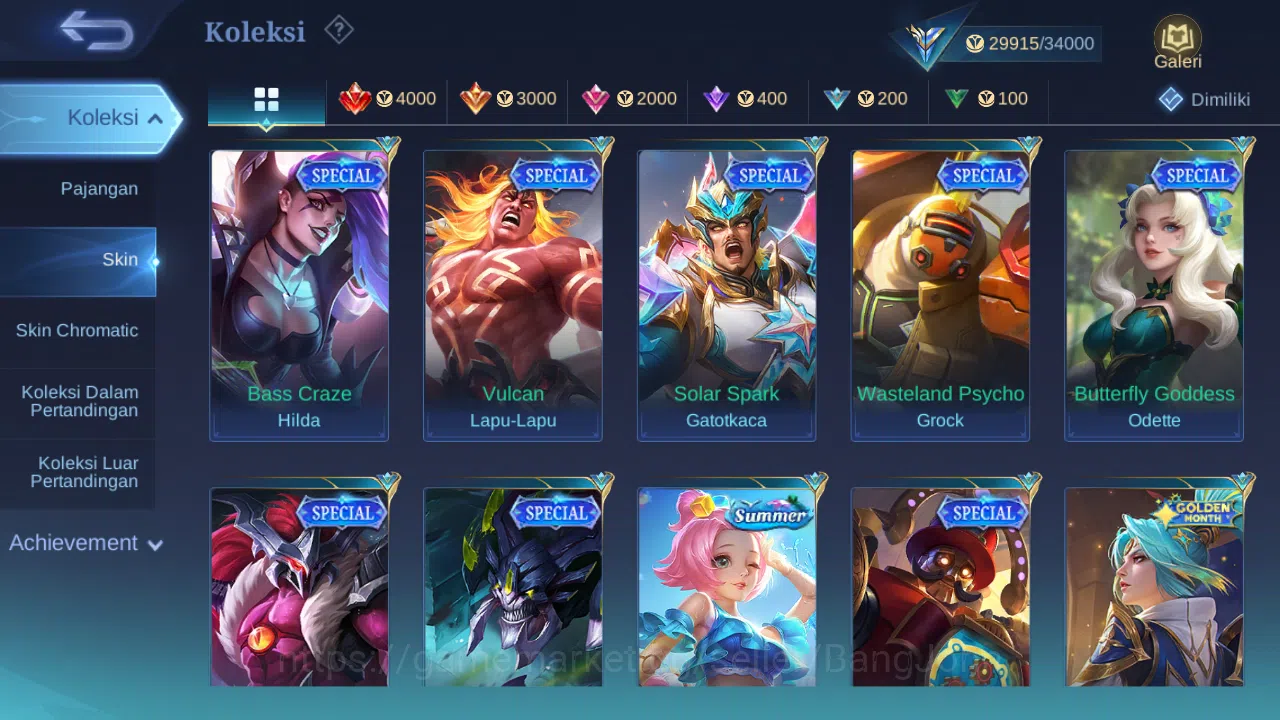 Mobile Legends: Bang Bang Accounts GLOBAL Hero 102 Skin 136 | Lunar Change | CC Nata  image 10
