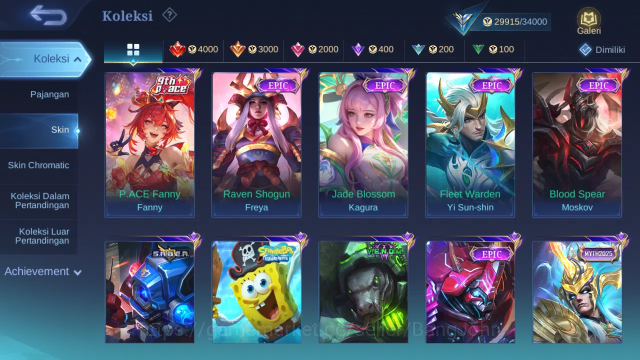 Mobile Legends: Bang Bang Accounts GLOBAL Hero 102 Skin 136 | Lunar Change | CC Nata  image 14