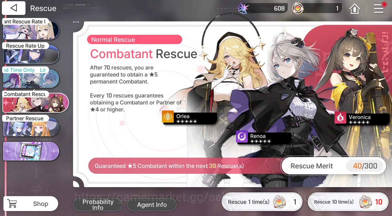 Chaos Zero Nightmare Accounts Global Verif | Lv05 | Fresh Starter SSR Haru, Banner Discount fresh + Banner guaranted Partner 4