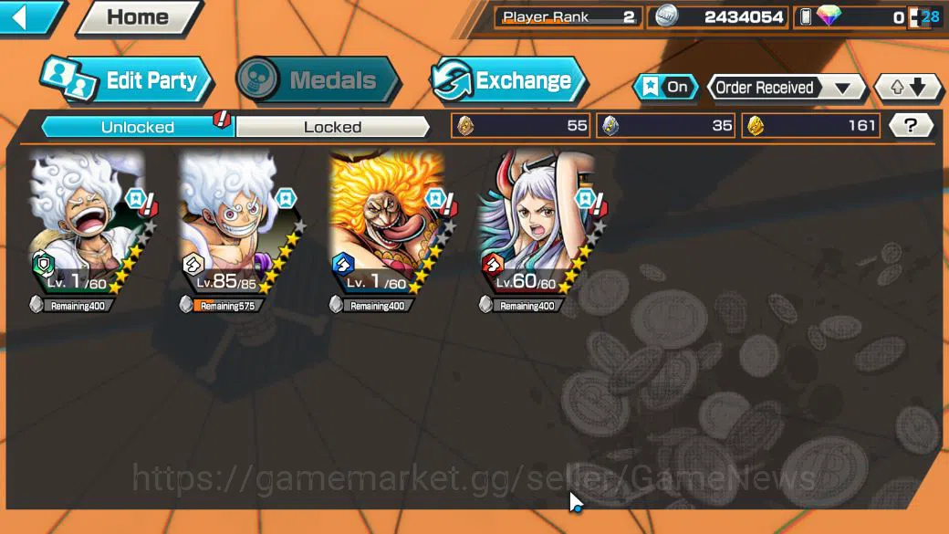 One Piece Bounty Rush Accounts Global|4 EX|G5 Monkey D.Luffy,TFE Monkey D.Luffy,H image 4