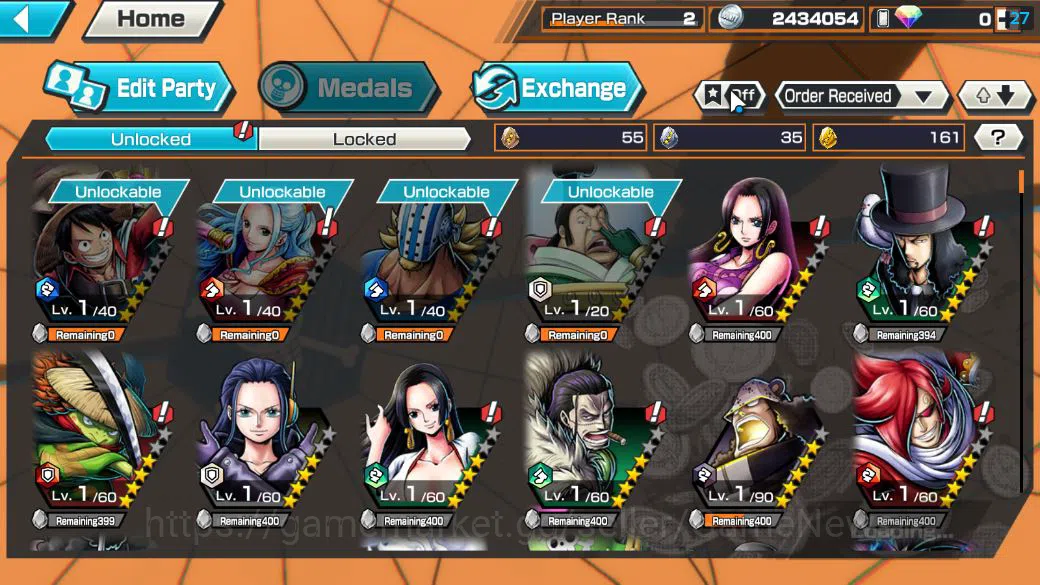 One Piece Bounty Rush Accounts Global|4 EX|G5 Monkey D.Luffy,TFE Monkey D.Luffy,H image 5