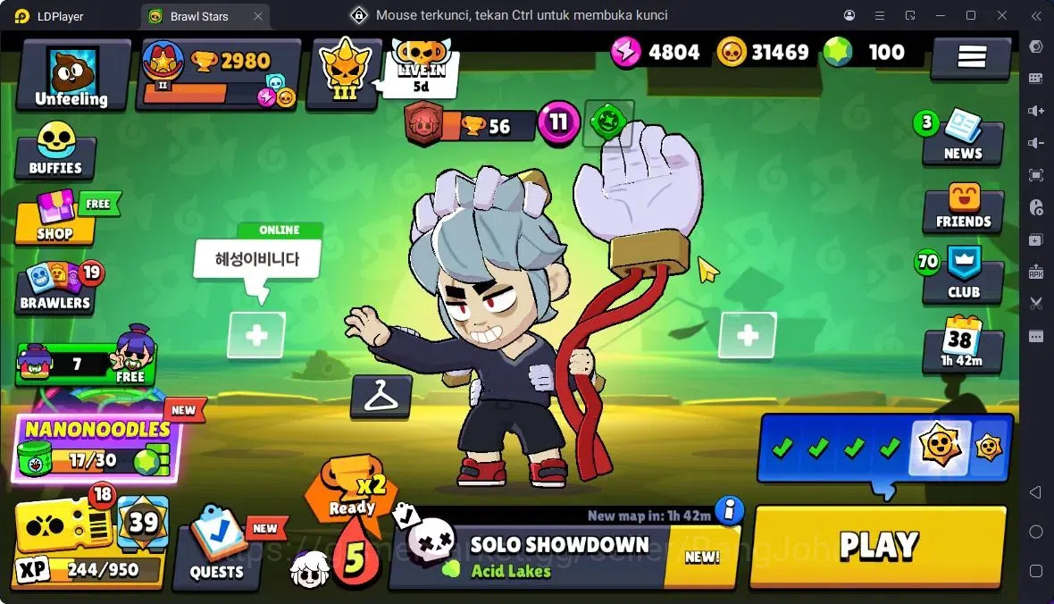 Brawl Stars Accounts Trophy 2980 |54 Brawler|10 Max Hc(Shelly,Nita,Colt,ETC)|4Hc(SG Rico,SB Rico,Edgar),4 Legend 1