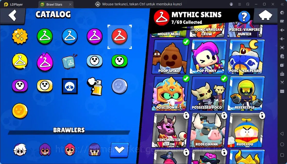 Brawl Stars Accounts Trophy 2980 |54 Brawler|10 Max Hc(Shelly,Nita,Colt,ETC)|4Hc(SG Rico,SB Rico,Edgar),4 Legend 18