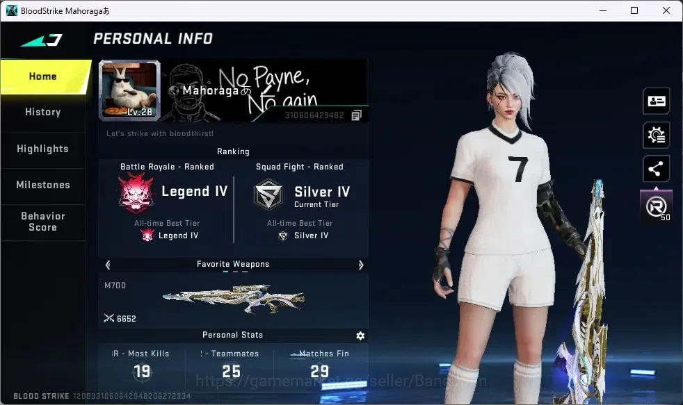 Blood Strike Accounts ASIA |1 ETERNAL: M700-Seraph|2 ULTRA GUN|3 ULTRA S image 1