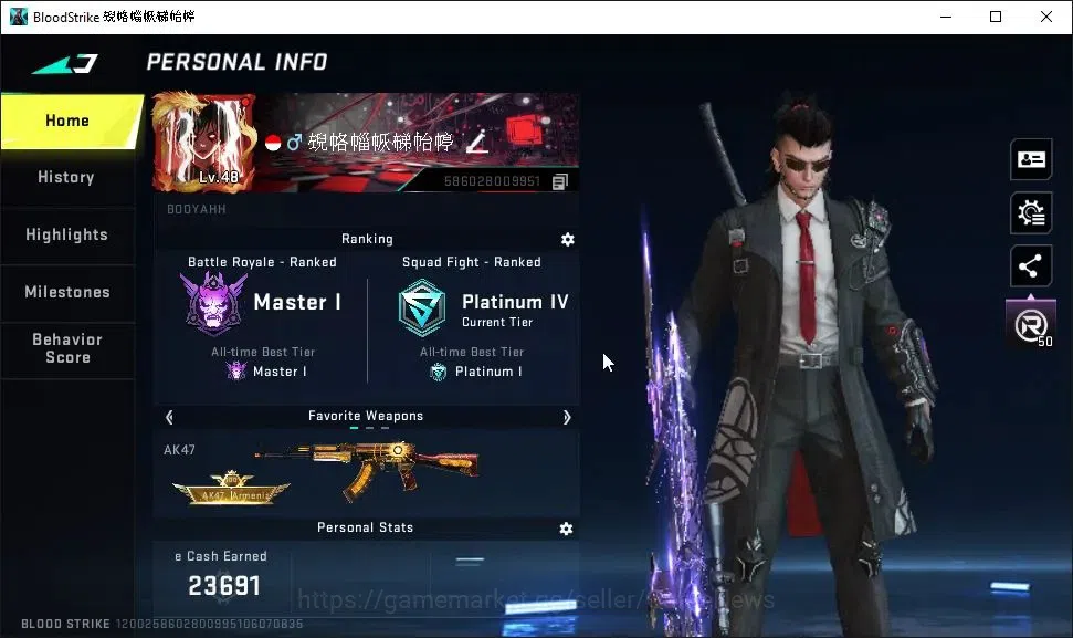 Blood Strike Accounts ASIA|ETERNAL DEagle-Scorpius|9 ULTRA[M4A1,Vector,U image 2