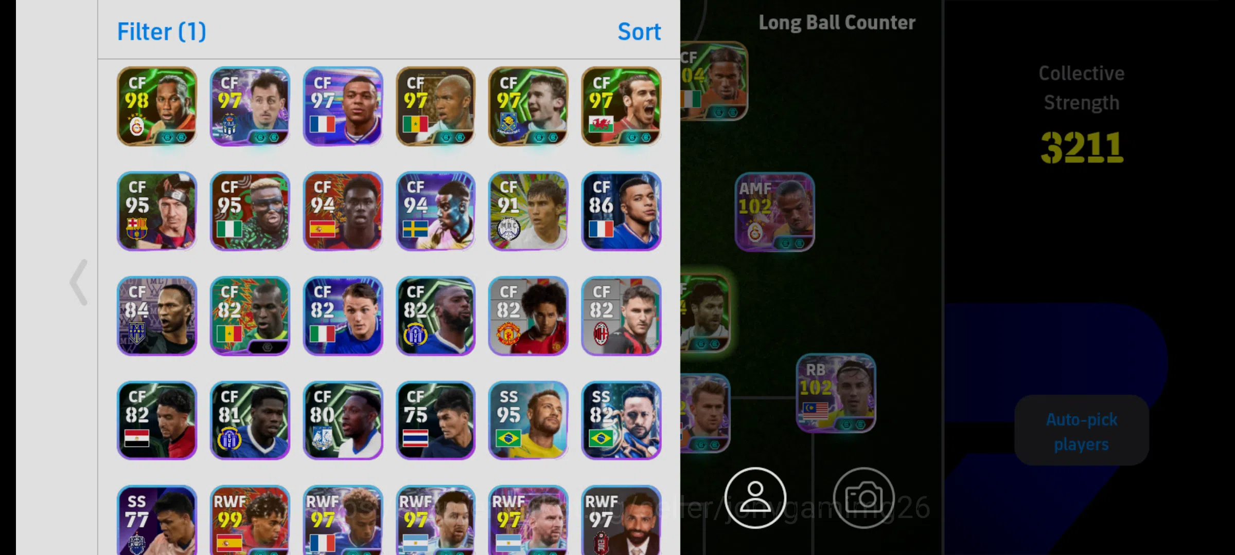 eFootball Accounts 3211 Strength eFootball ID | 100+ Rated Players |  image 2