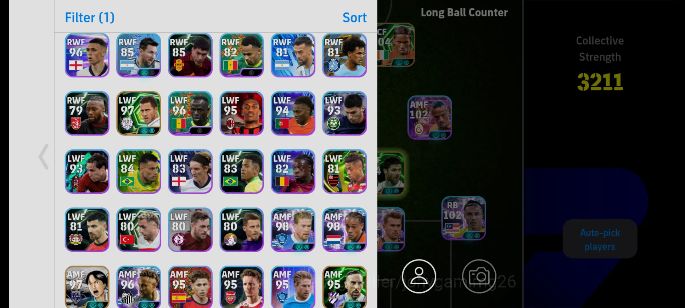 eFootball Accounts 3211 Strength eFootball ID | 100+ Rated Players |  image 3